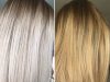 Shampooing bleu : avant/après, comment il transforme vos cheveux blonds shampooing bleu avant apres