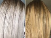 Shampooing bleu : avant/après, comment il transforme vos cheveux blonds shampooing bleu avant apres