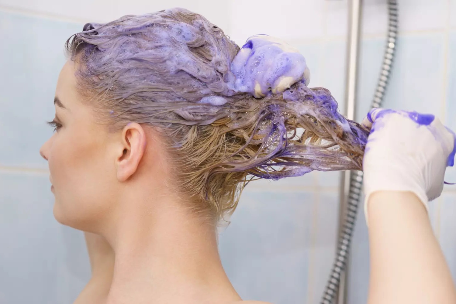 shampoing bleu