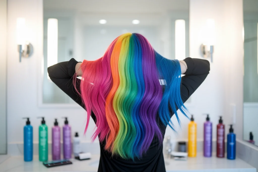 Effet bétadine sur cheveux colorés