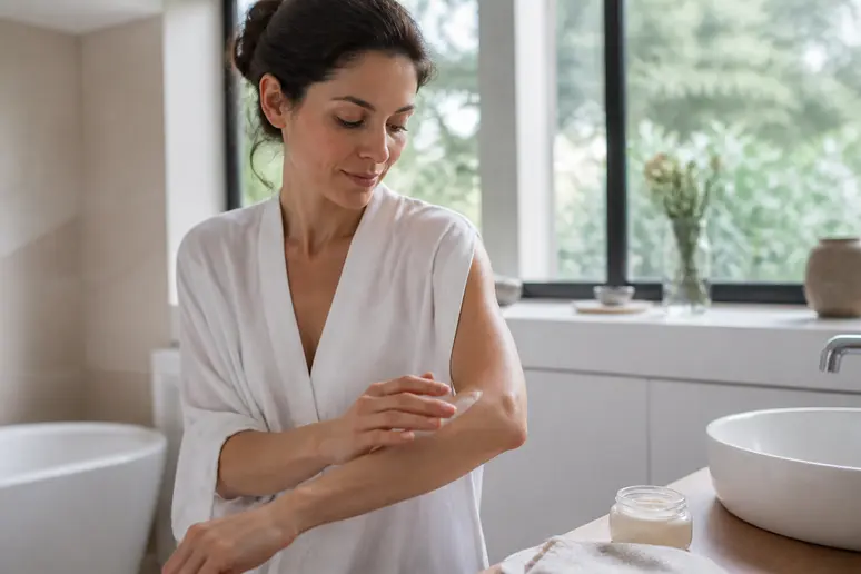 Appliquer une crème hydratante pour bien faire tenir son parfum toute la journée