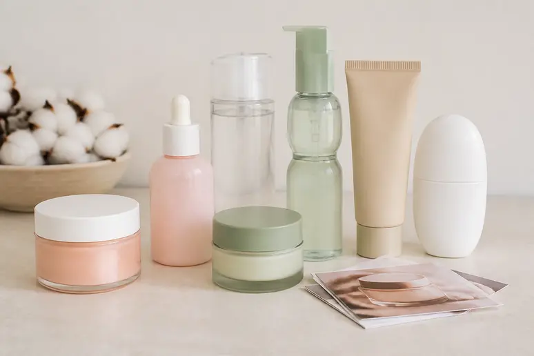 Sélection variée de produits K-Beauty, emballages variés, pour avis korean cosmetics kc odéon.