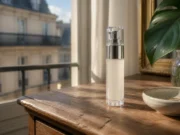 Avis Maholash : les vrais résultats du test après 4 semaines Flacon de sérum sur une coiffeuse en bois pour observer les Maholash avis résultats