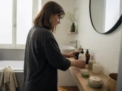 900 Care avis : efficacité du déo, dentifrice et abonnement Salle de bains lumineuse avec des produits écoresponsables pour un 900 care avis authentique.